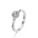 Pierścionek białe złoto z diamentami AJPZ_135